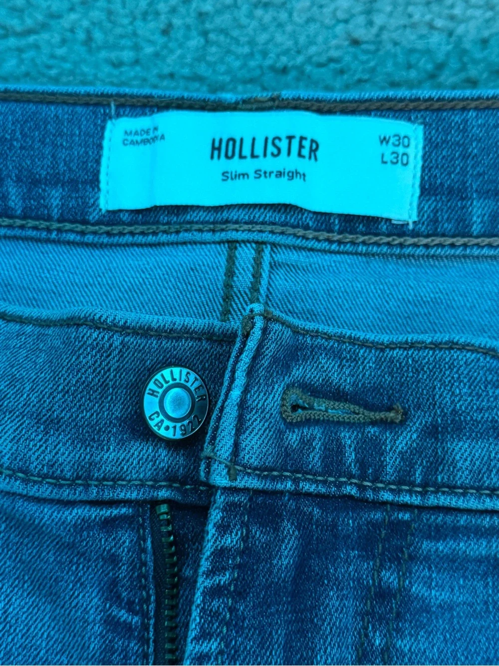 Classic Men’s Denim Slim Straight Jeans